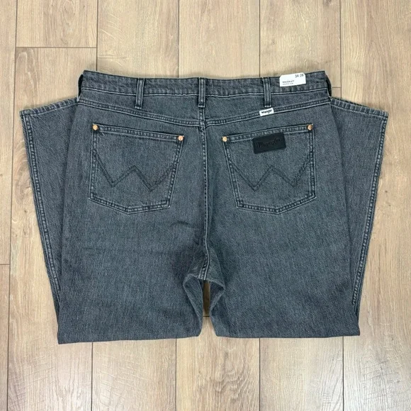 NWT Wrangler Walker 677 High Rise Slim Jeans Gray Wash Denim Size 34 x 28 - Picture 6 of 11